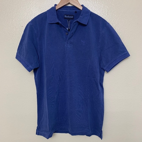 Barbour Pique Sports Polo Washed Cotton $79 - Picture 3 of 6
